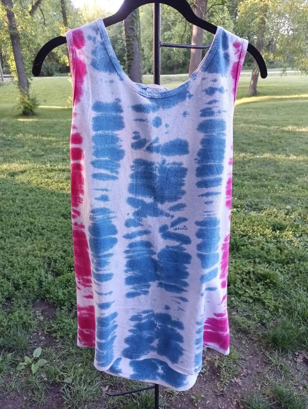 Patriotic, Americana, 250th Birthday Size Large Tie Dye Tank NWT Unisex Cut